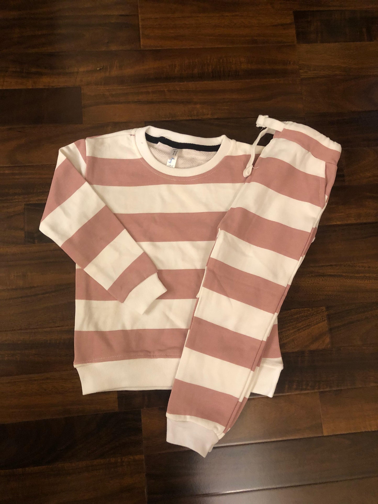 Tea Pink stripes tracksuit