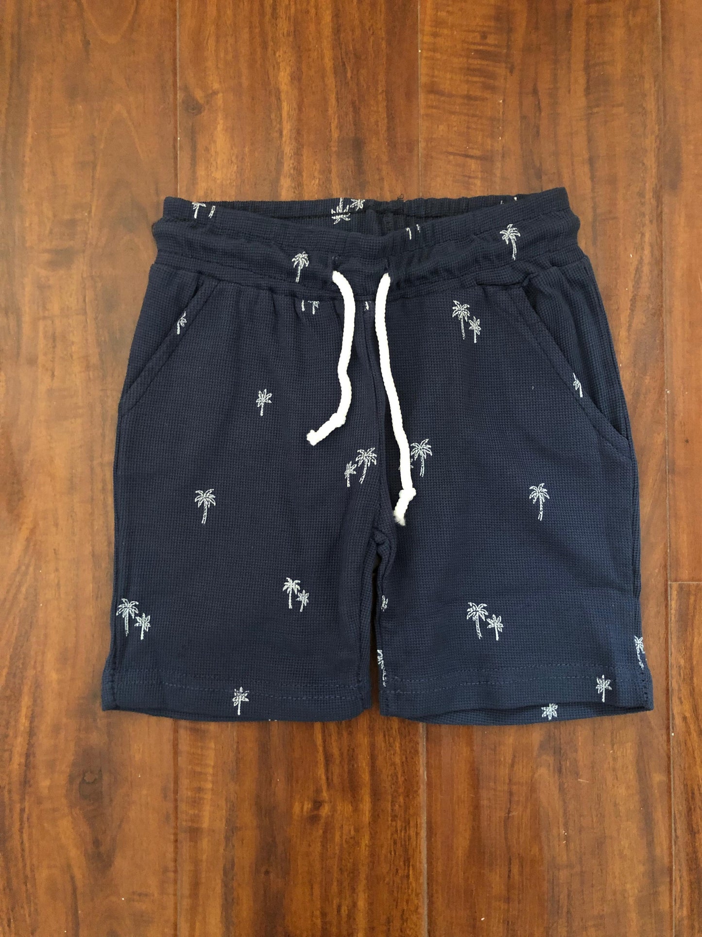 Navy Printed Shorts