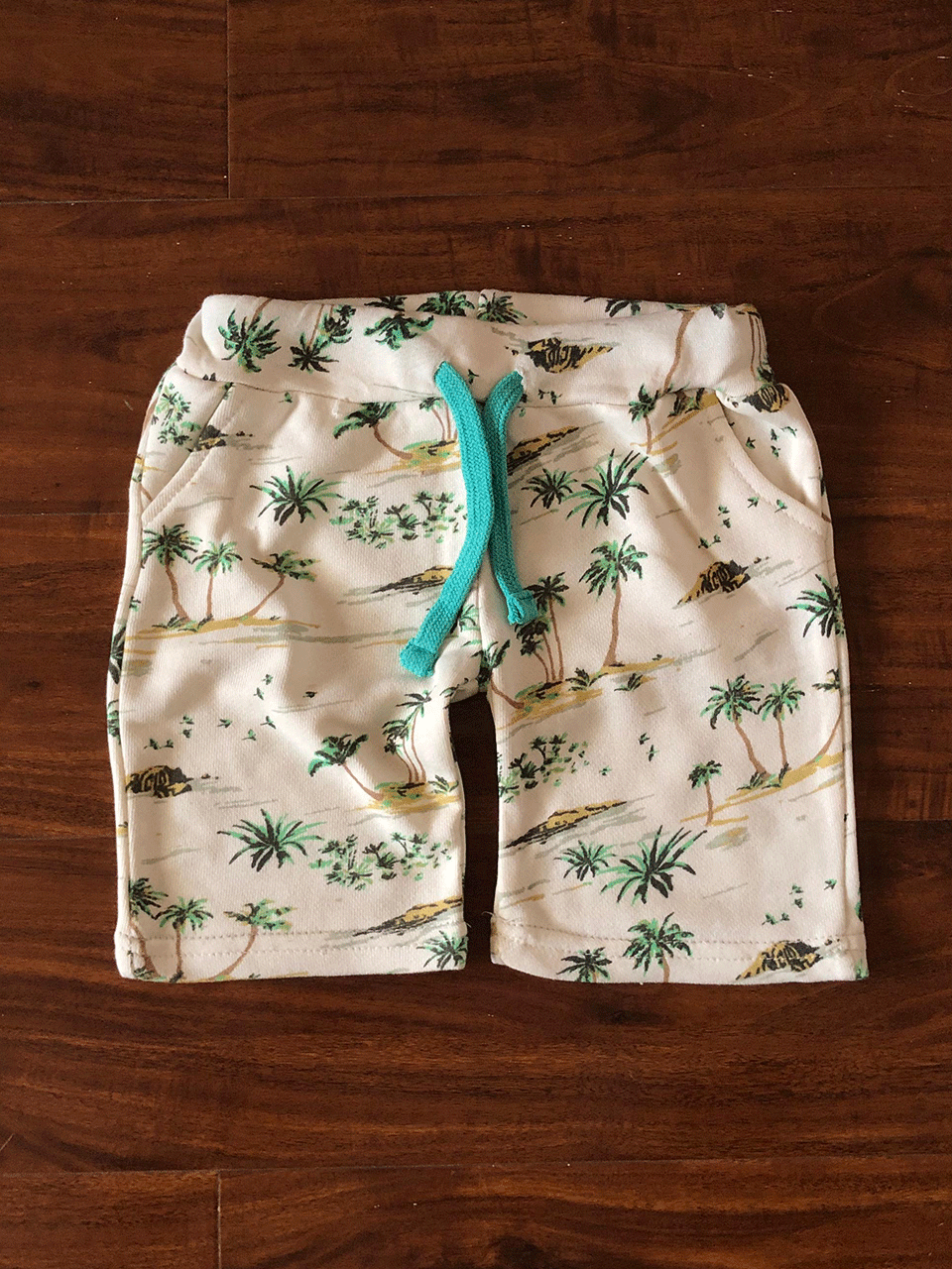 White Printed Shorts