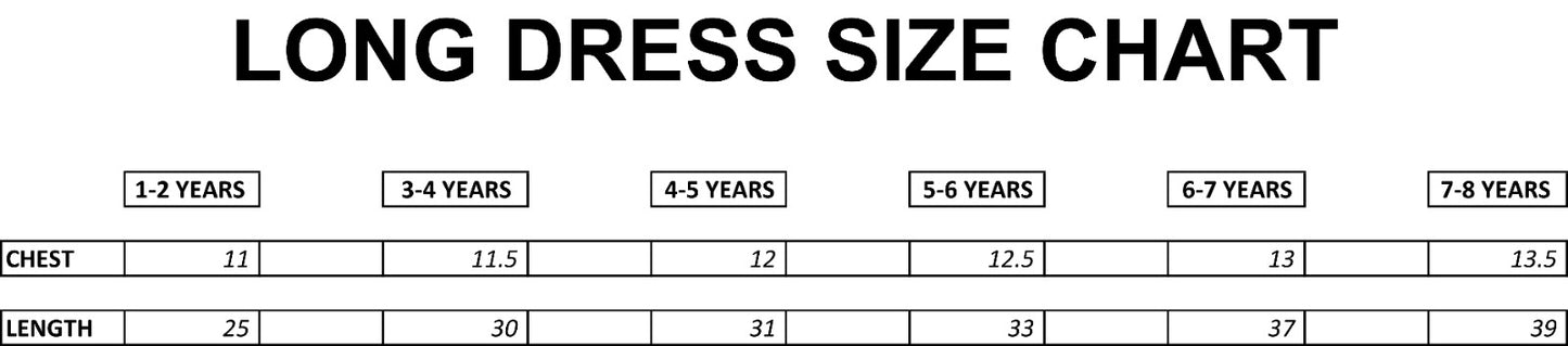 Maxi Style Cotton Dress for Girls