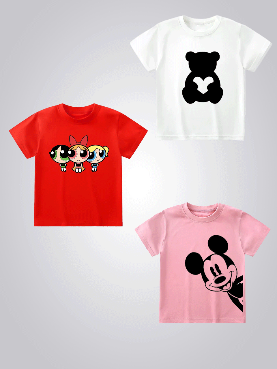 Girls Tshirt Bundle of 3 Summer Tshirts - BPM