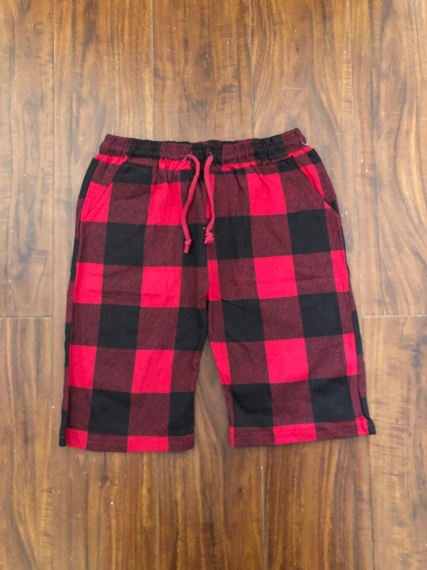 Red Checkered Shorts