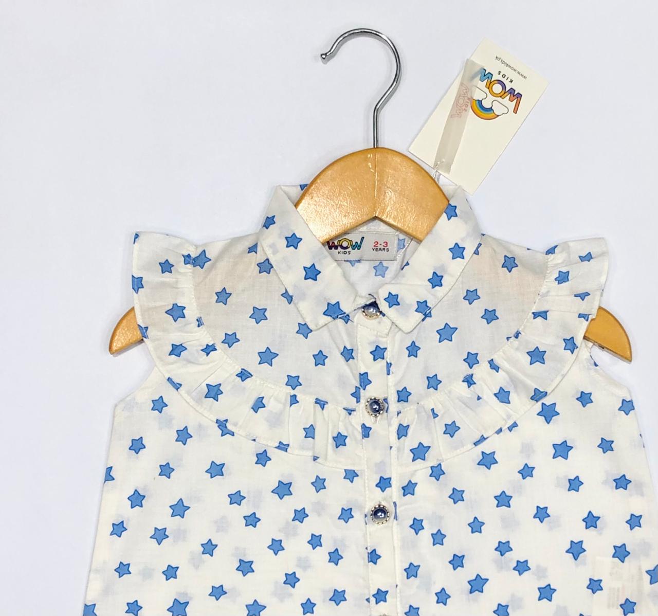 Stars frill style top for girls