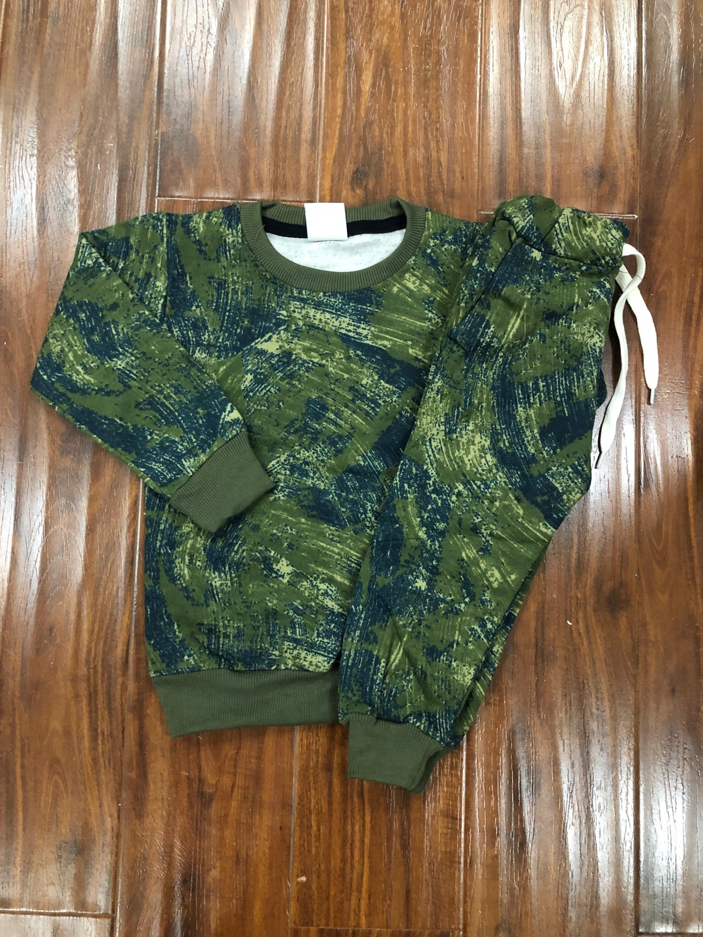 Green Camouflage Tracksuit for kids