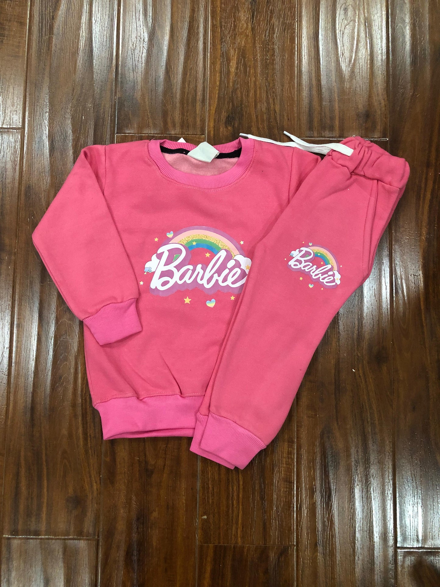 Hot Pink Barbie Rainbow Tracksuit
