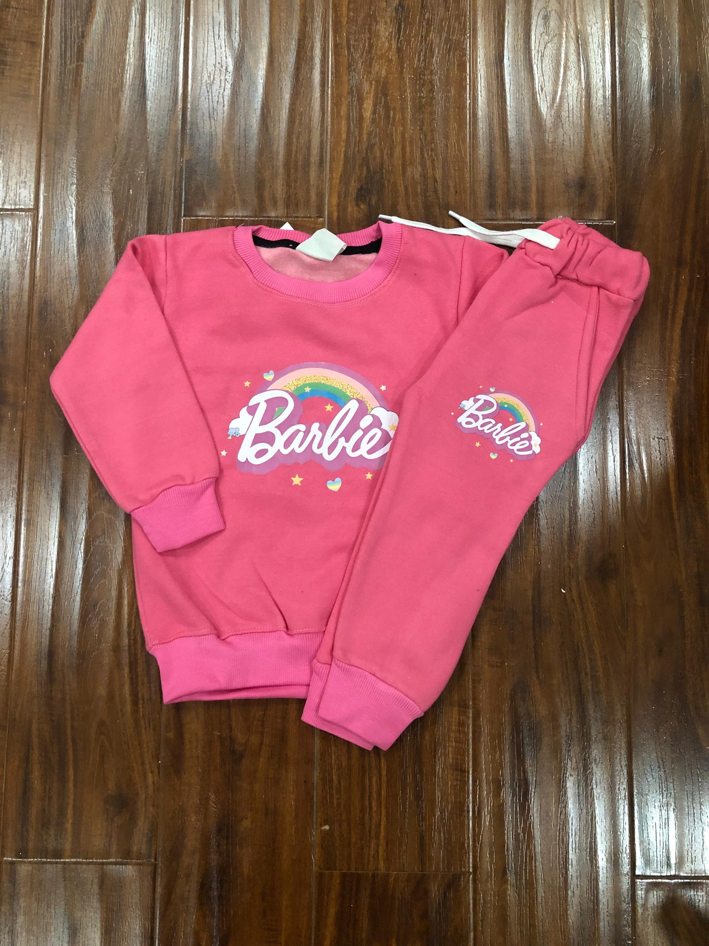 Hot Pink Barbie Rainbow Tracksuit