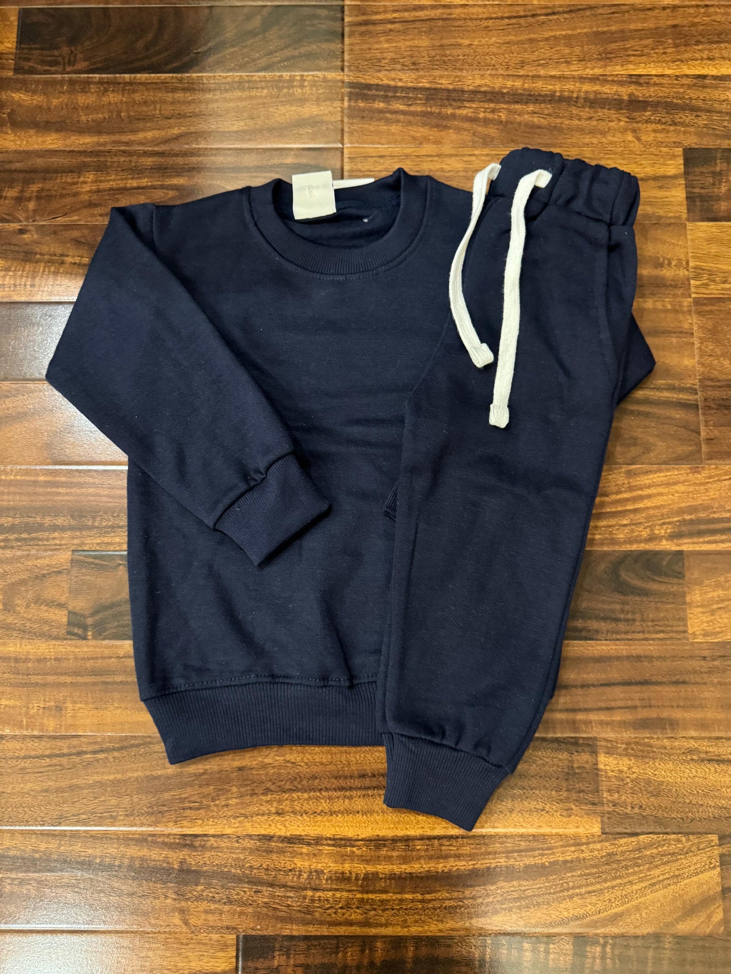 Navy blue plain tracksuit for kids