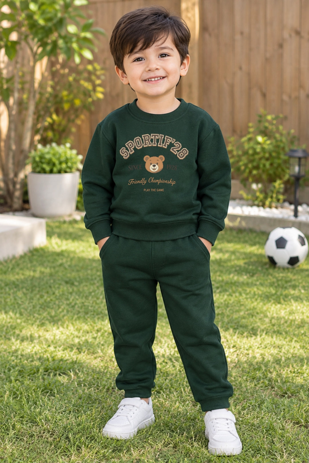 Green Friendly Bear Tracksuit