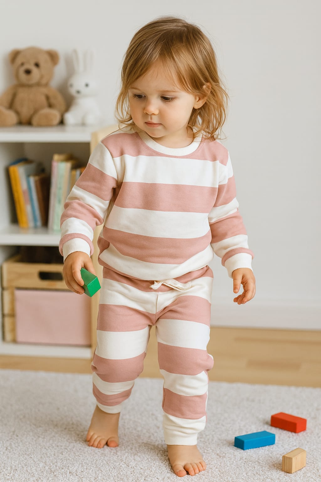 Tea Pink stripes tracksuit