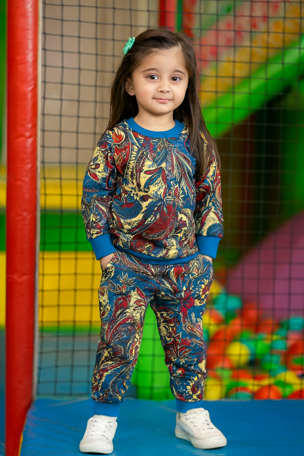 Abstract paisley tracksuit for kids