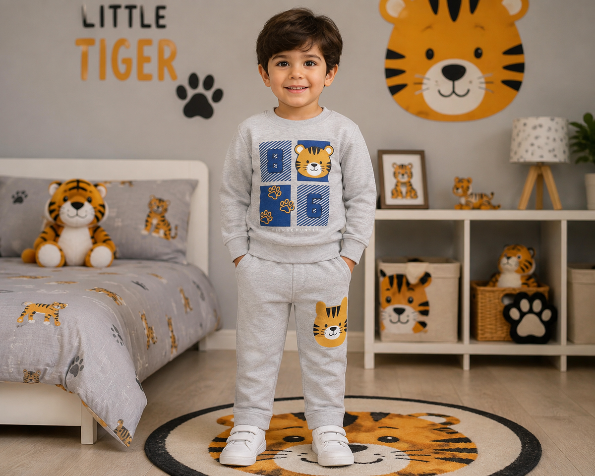 Grey Little Tiger Tracksuit