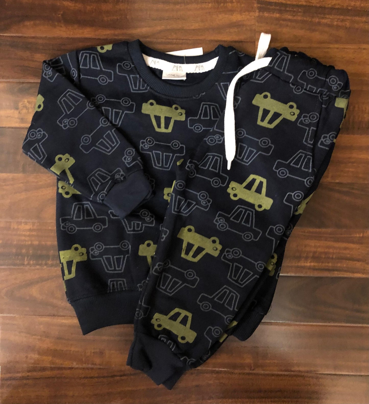 Dark blue cars tracksuit for kids