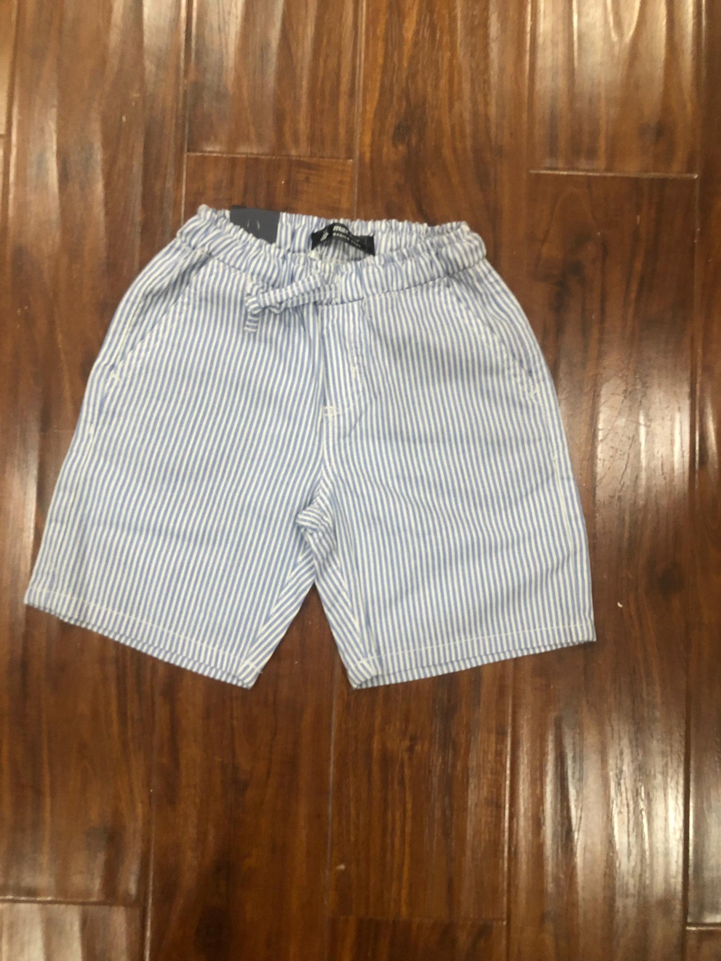 Blue stripes cotton Shorts