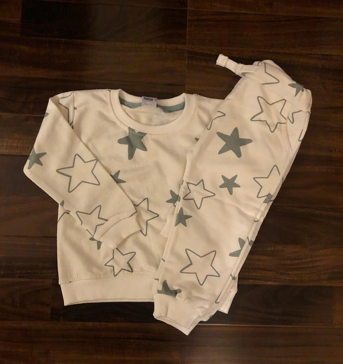 White stars tracksuit for kids