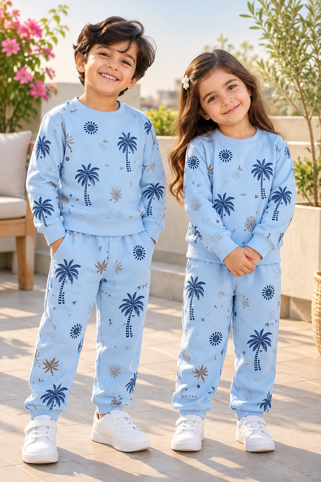 Ice Blue Tropical Tracksuit