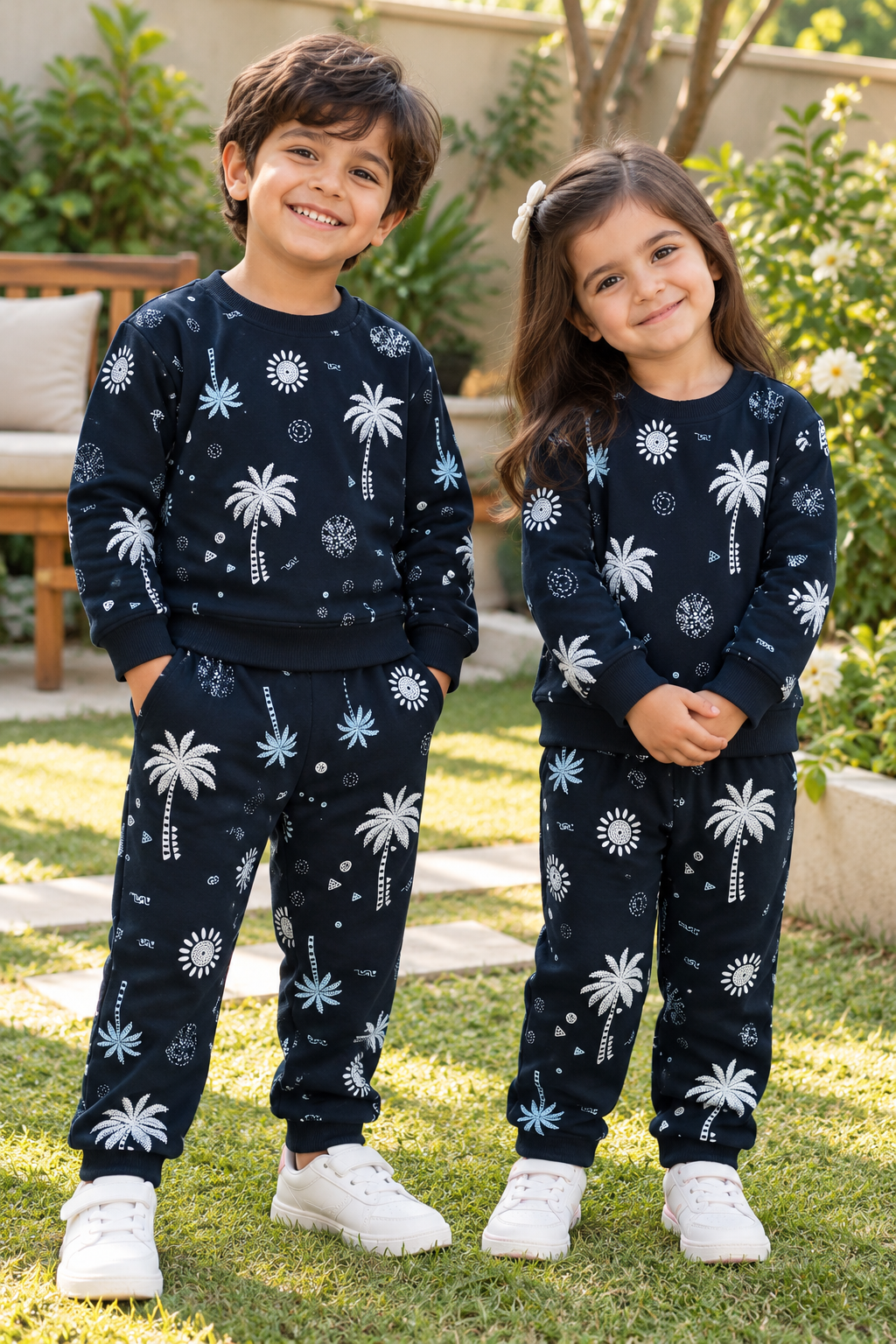 Navy Tropical Tracksuit