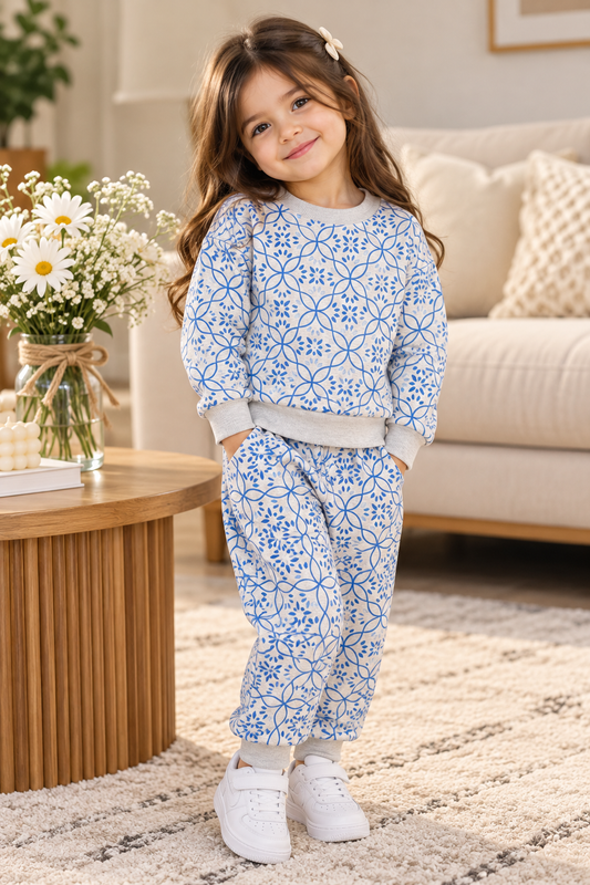 Blue Mosaic Tracksuit