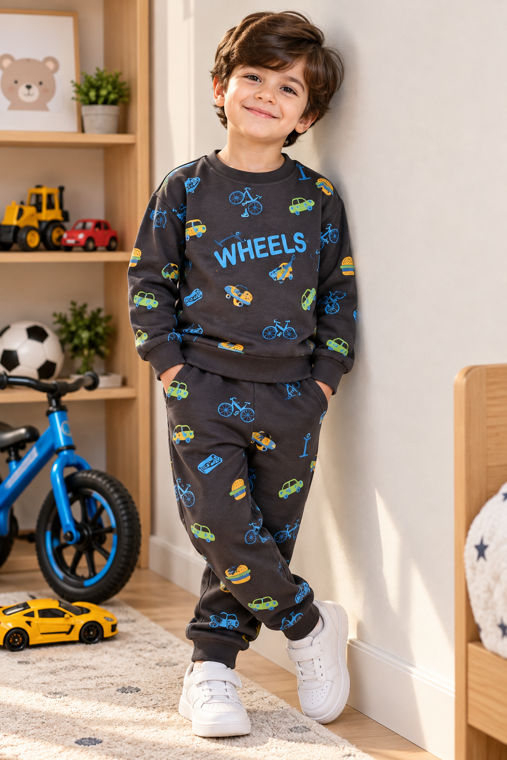 Dark Grey Wheels Tracksuit