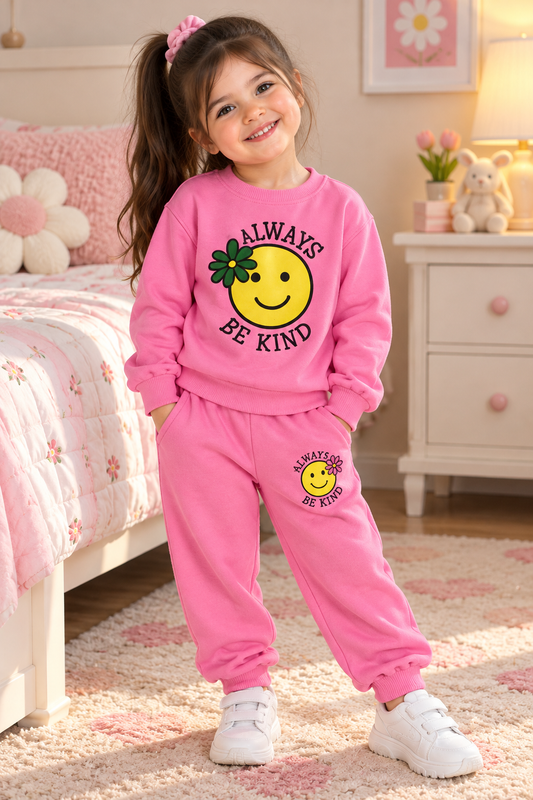 Dark Pink Be Kind Tracksuit