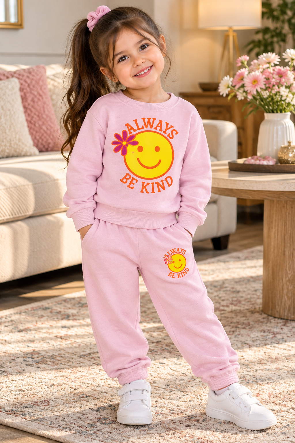 Light Pink Be Kind Tracksuit