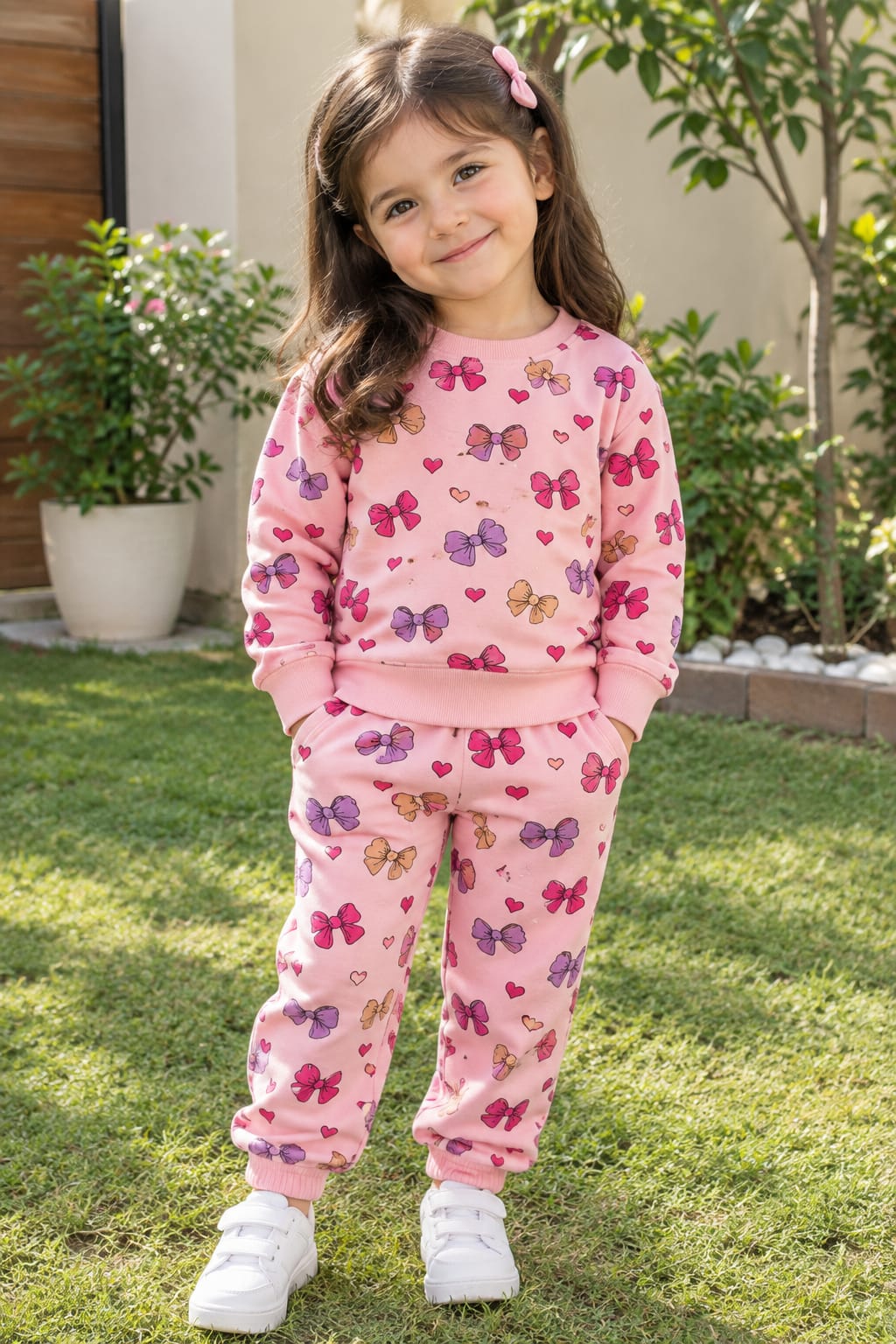 Pink Lovely Bows Tracksuit