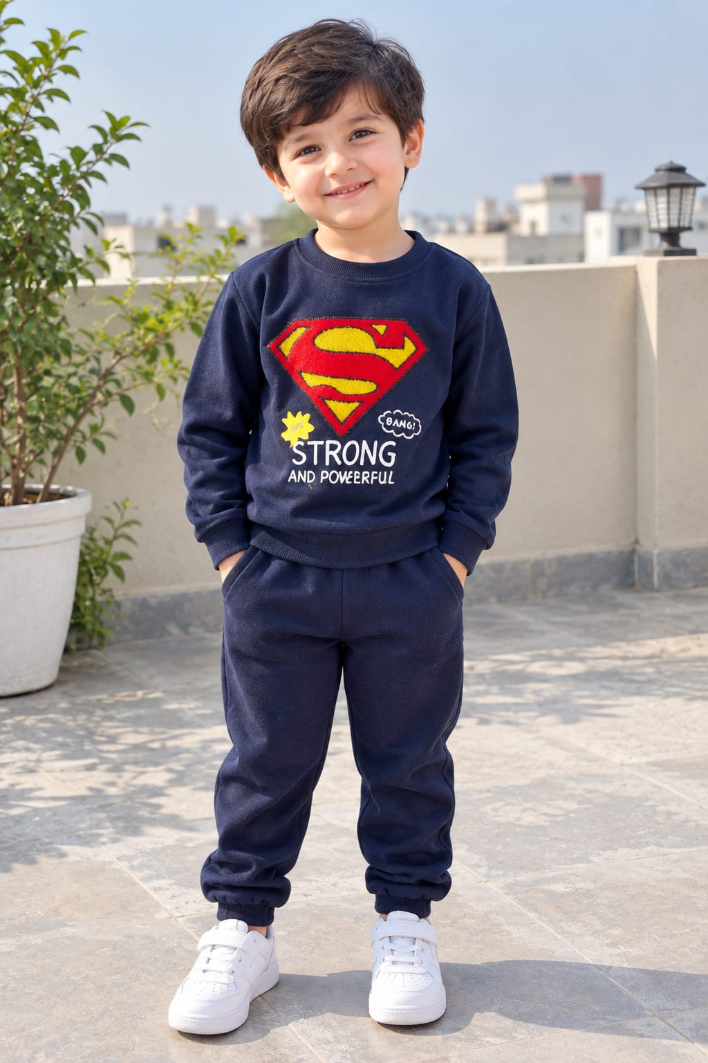 Navy Superman Tracksuit
