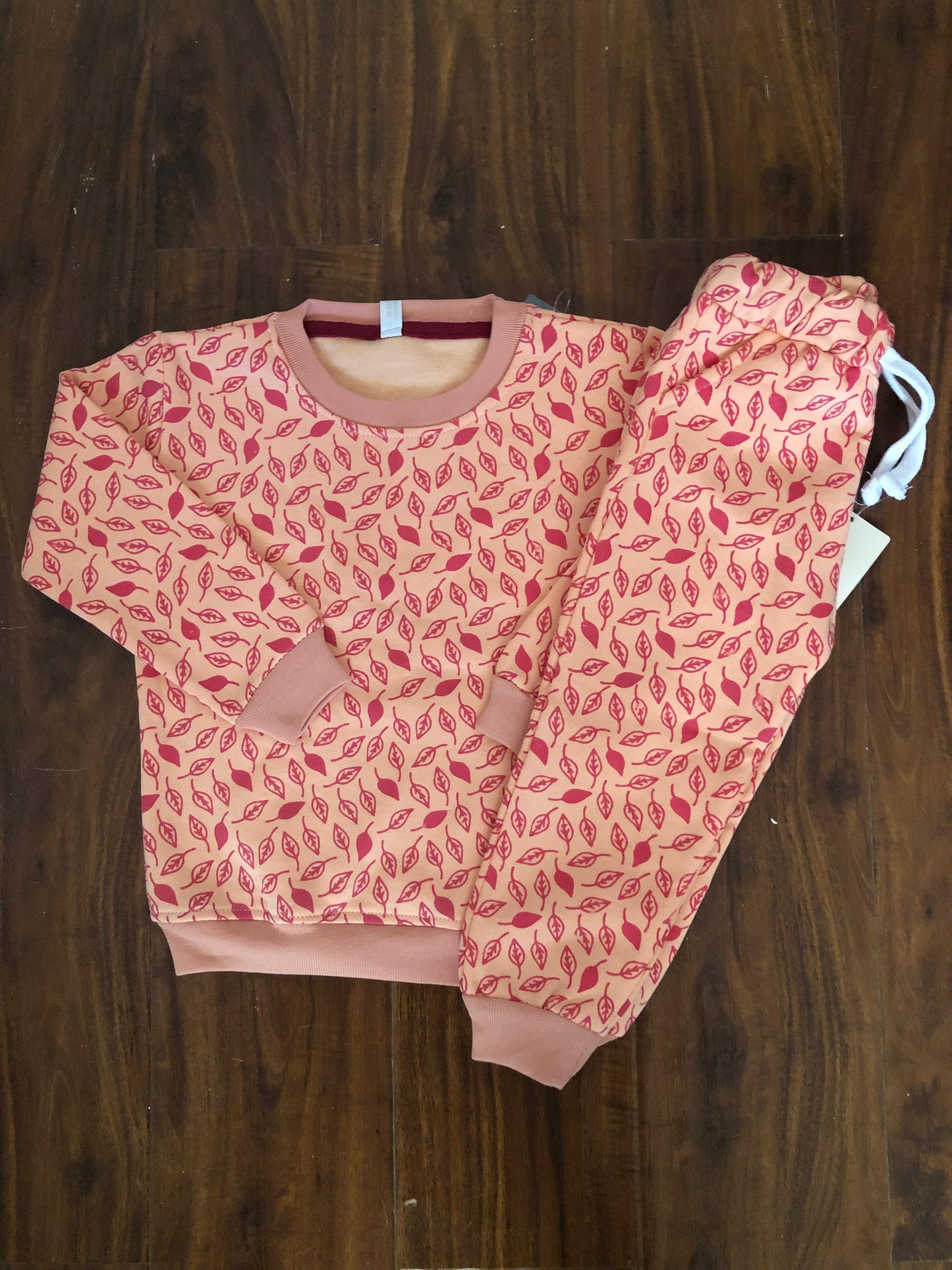 Pink Leaves Tracksuit