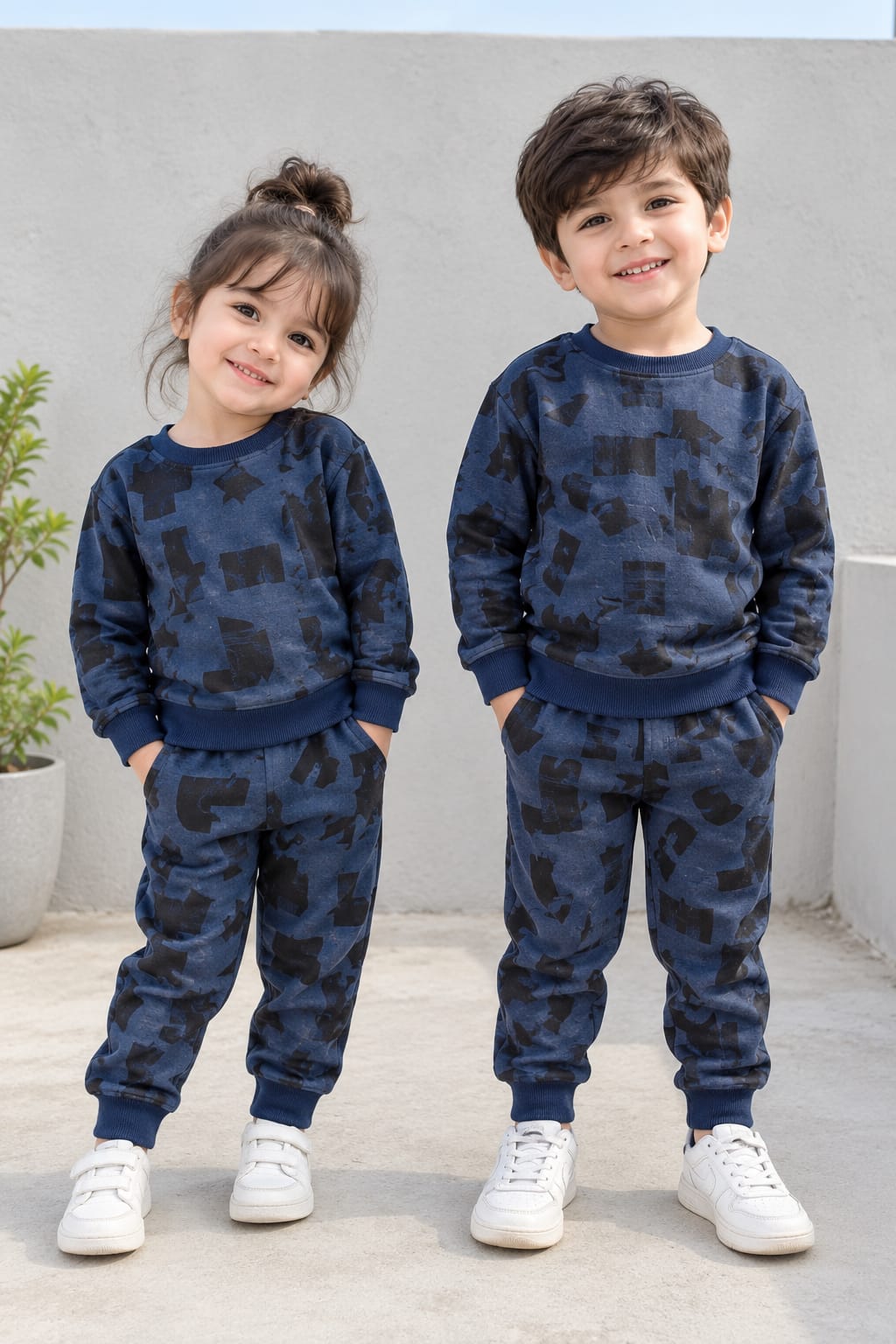 Blue Urban Blocks Tracksuit