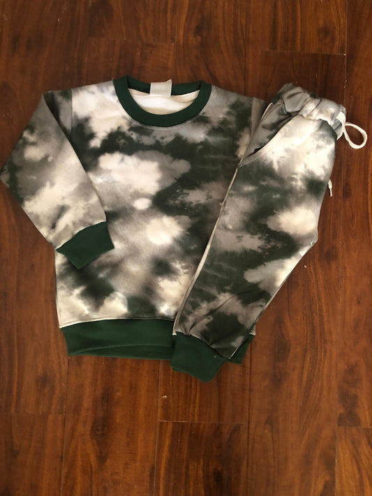 Green Tie Dye Tracksuit