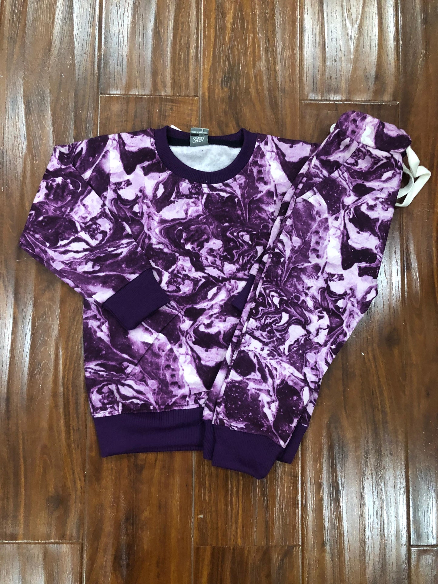 Purple Abstract Tracksuit