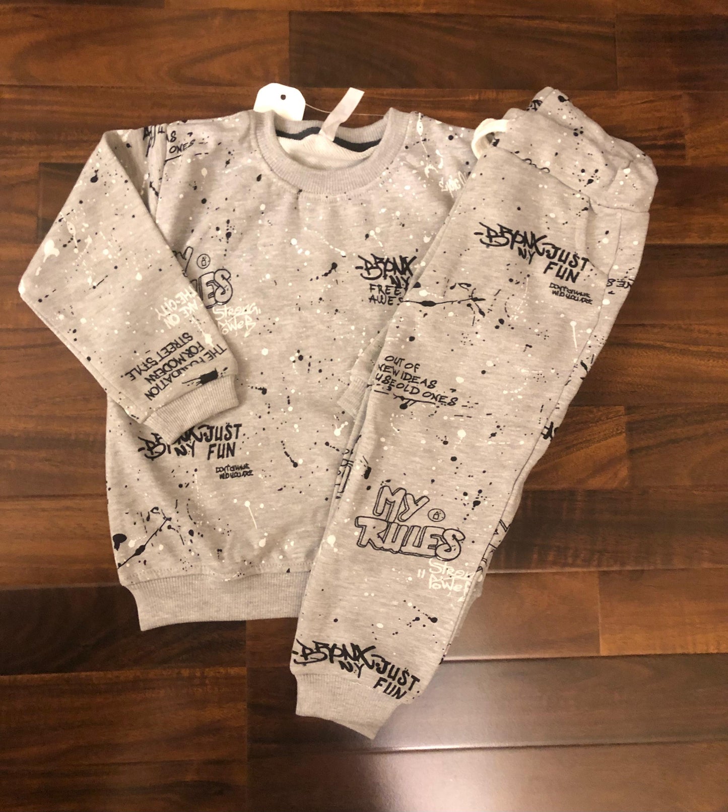 Grey my rules tracksuit