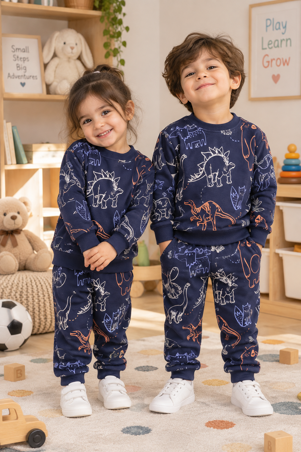 Blue Dino World Tracksuit