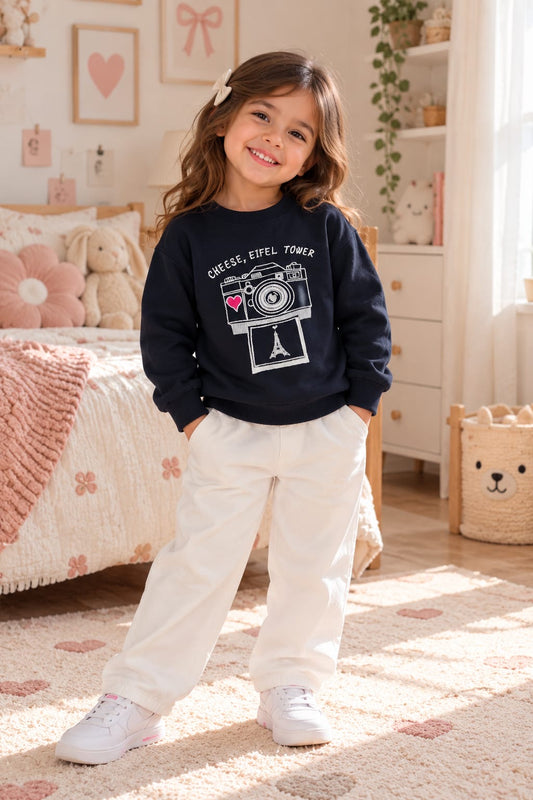 Blue Eiffel Tower Sweatshirt