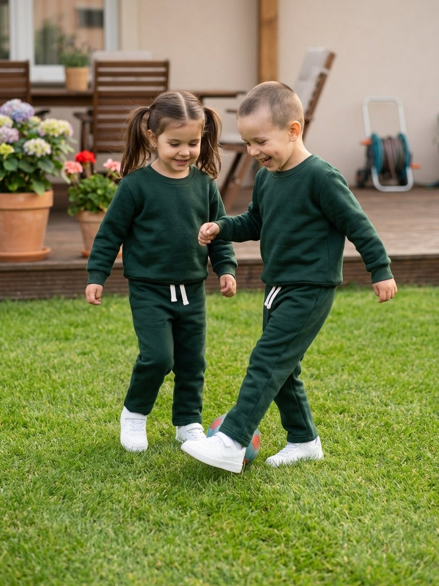 Plain Forest Green Tracksuit