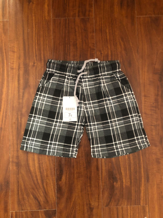 Grey Checkered Shorts