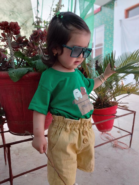 Green free bears t-shirt for kids