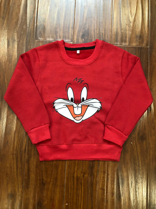 Red bunny sweatshirt