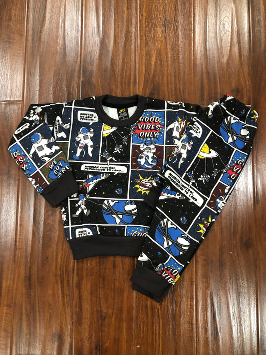 Black Astro Pop Art Tracksuit