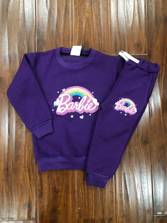 Purple Barbie Rainbow Tracksuit