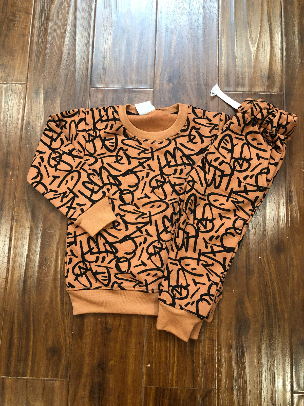 Graffiti Lines Brown Tracksuit