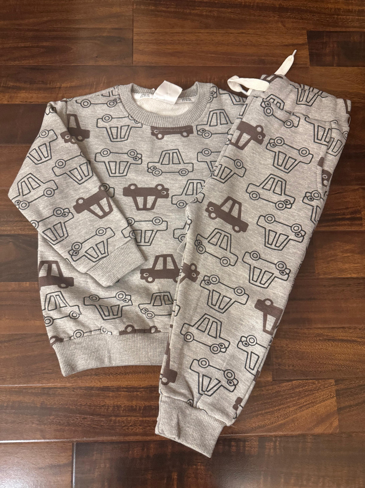 Grey cars Tracksuit for kids