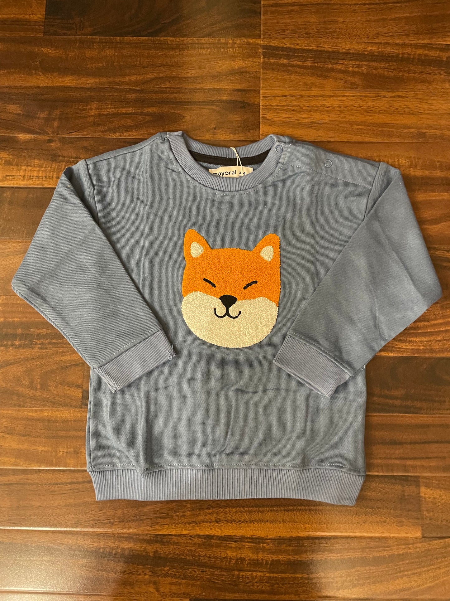 Cute fox sweatshirt for kids