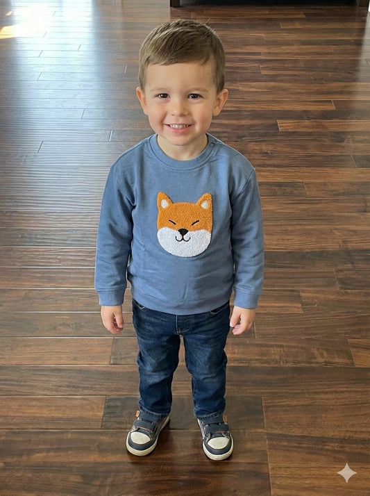 Cute fox sweatshirt for kids