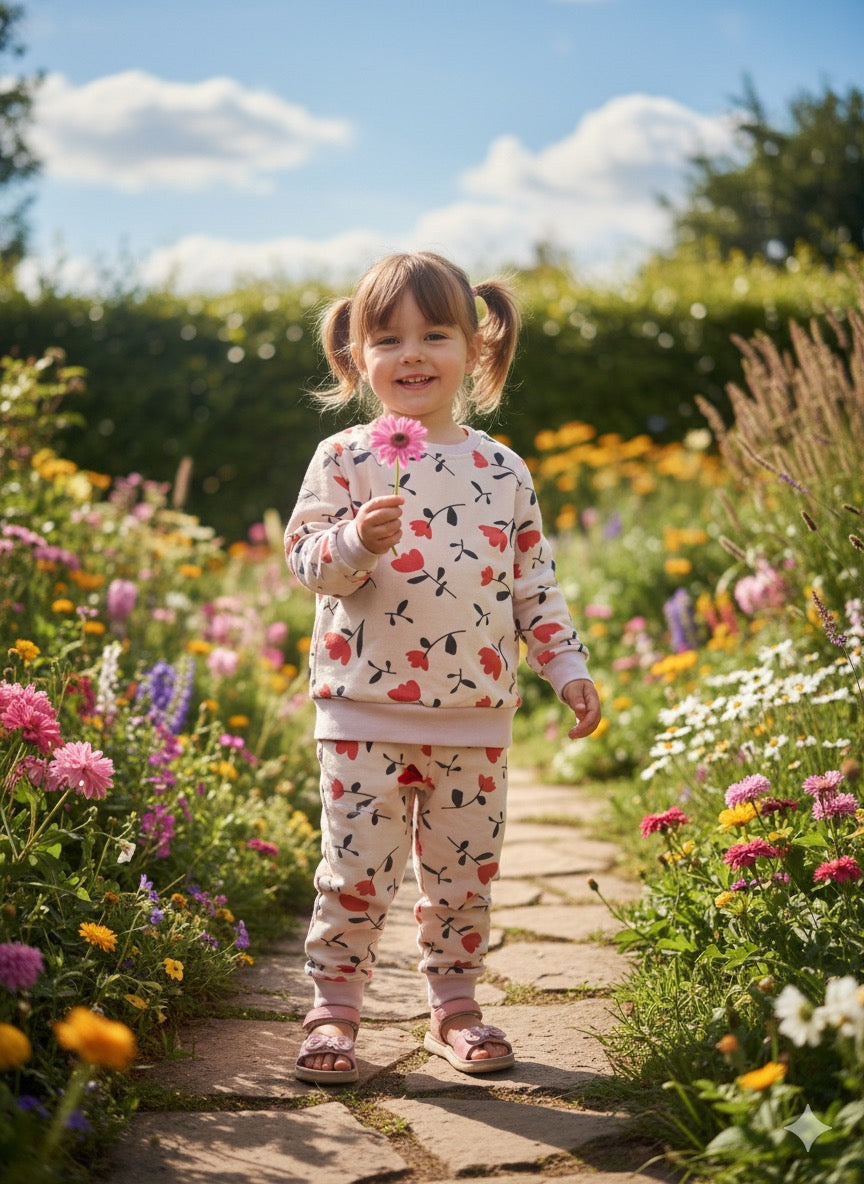 Petal play tracksuit for kids