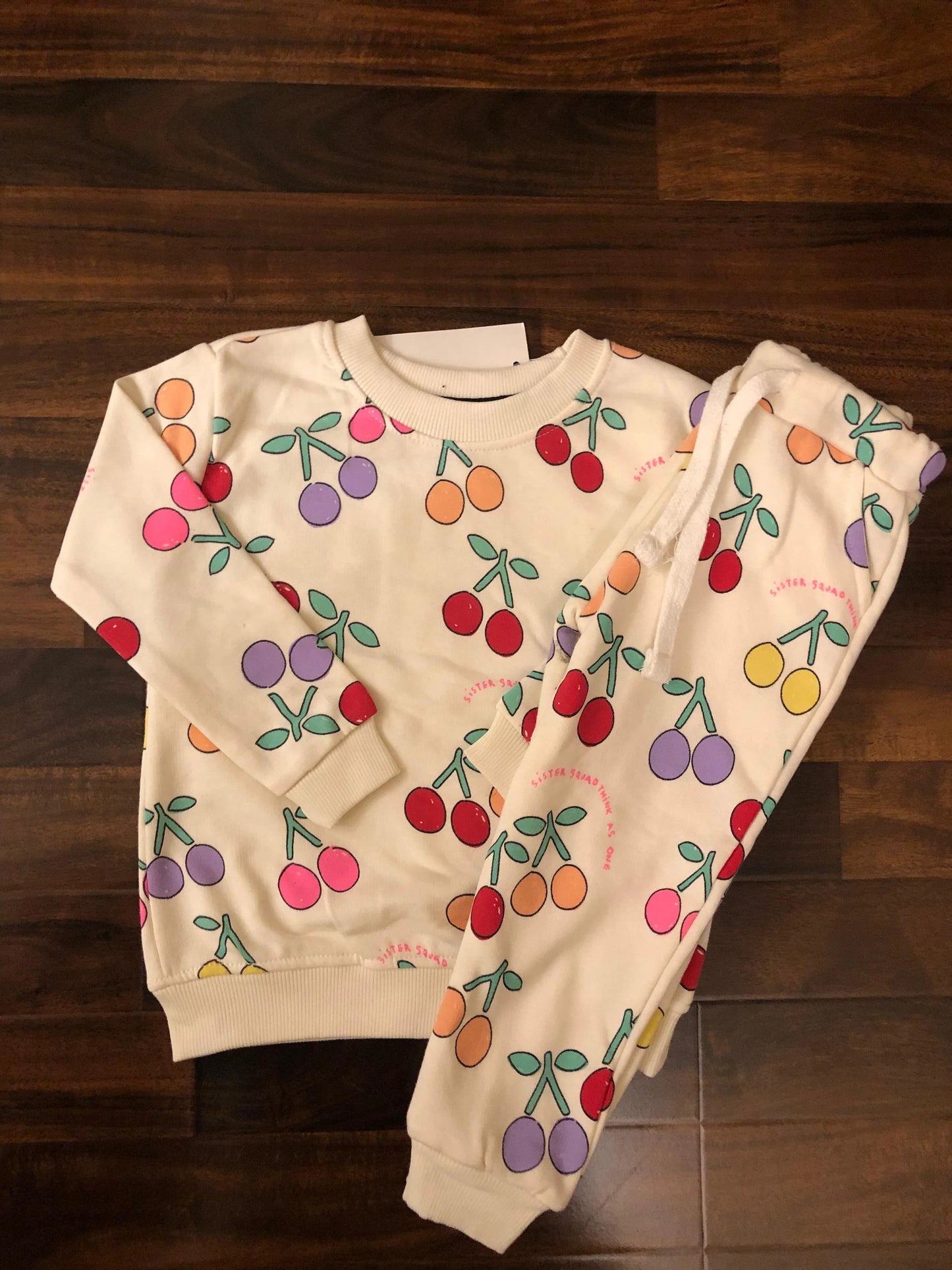 Multi cherries Tracksuit for kids