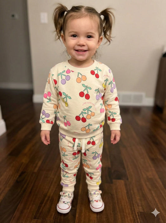 Multi cherries Tracksuit for kids