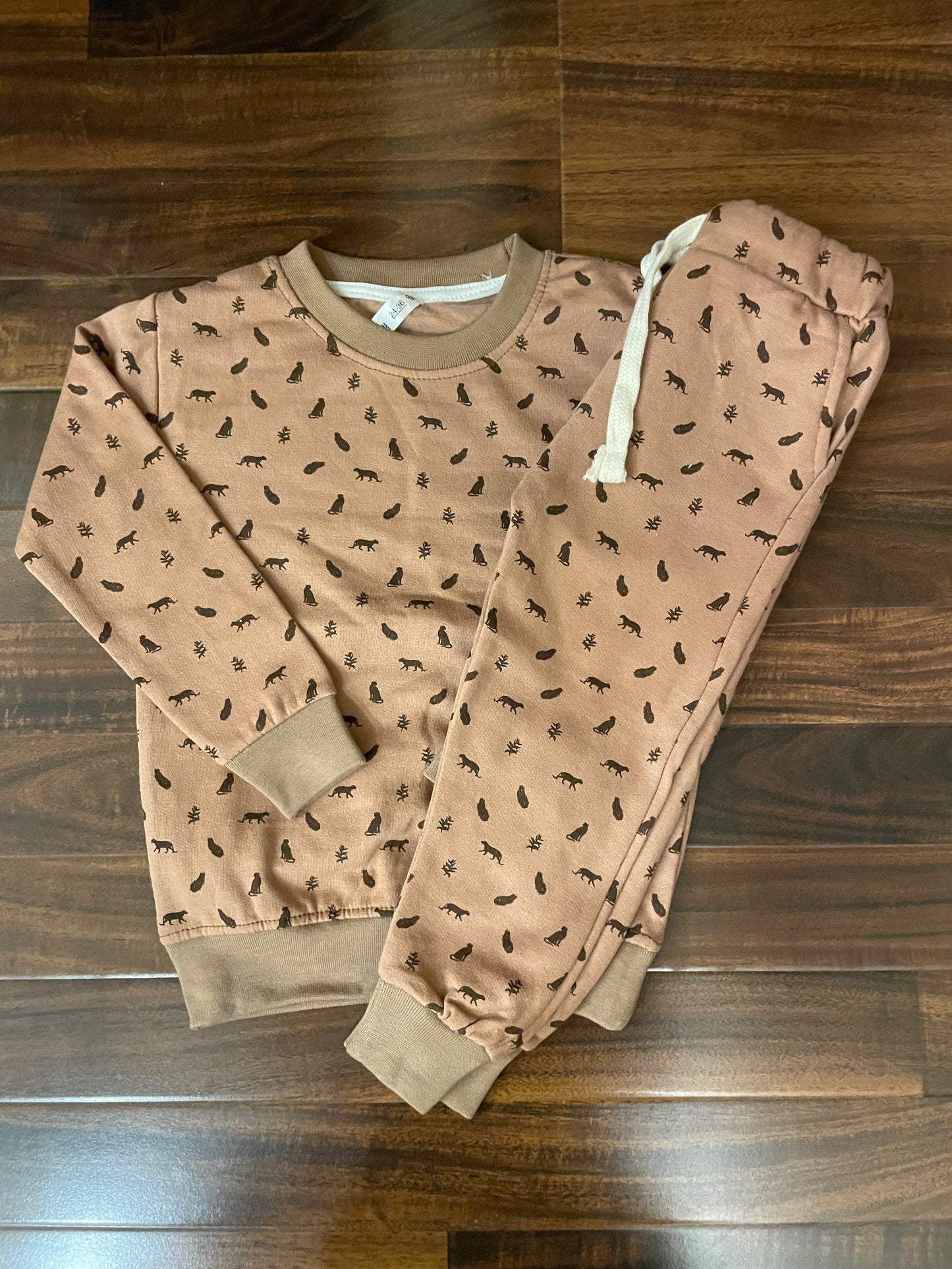 Brown savanna Tracksuit for kids