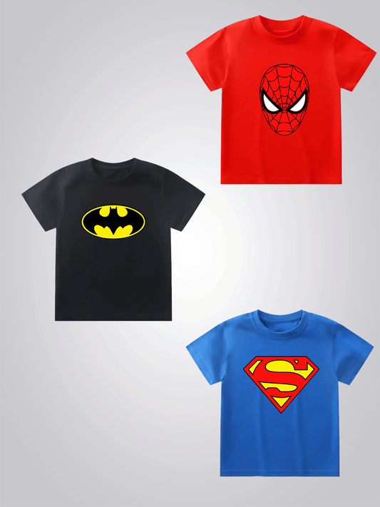 Boys Tshirt Bundle of 3 Summer Tshirts - SBS