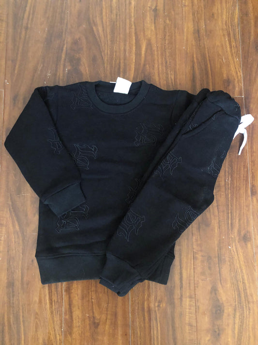 Black LA Embroided Tracksuit