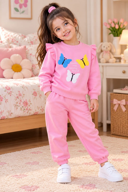 Pink Magical Butterflies Tracksuit